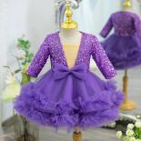 Luxury And Elegant Girls' Party Dress Halloween Sequins Performance Dress Formal Christmas Ball Dress 2 12 Year Old Skir