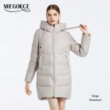 Miegofce 2023 Winter Simple Comfortable Women Coat Fashion Casual Stand Collar Hooded Parka Ladies Quilted Pockets Jacke