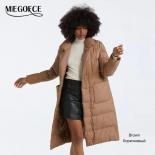 Miegofce 2023 Winter Fashion Loose Long Coat Women's Outerwear Concealed Buckle Belt Woman Jacket Lined Big Pockets Park