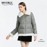 Miegofce 2023 Winter Collection Comfortable Shearling Coat Long Sleeve Faux Fur Stitching Quilted Jacket Warm Women Park