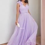 Lilac Tulle Evening Dresses One Shoulder Dress For Party Formal Gowns For Women Elegant Christmas Party Dress Robe De So