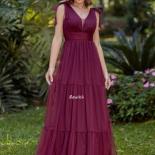 Burgundy Party Dresses Maxi Evening Gown Long Formal Evening Dresses For Women Elegant New Year Christmas Party Dress  E