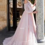 Bowith Pink Evening Dresses Formal Party Gown For Women Maxi Celebrity Dress Elegant Puffy Party Dress Long Vestidos De 