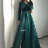 Bowith Velvet Evening Party Dress Long Sleeve Formal Occasion Dresses With Belt Woman Dress Luxury 2022 Vestidos De Fies