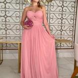 Bowith Blush Evening Dress For Women Maxi Party Dresses With Floor Length A Line Tulle Celebrity Dresses Vestidos De Fie