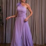Bowith Lavender Party Dresses Feather Back Elegant Bridesmaid Dresses For Wedding A Line Formal Occasion Dresses With Be