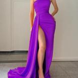 Bowith Orange Party Dresses For Women Luxury Evening Dresses High Slit Luxury Dress For Gala Party 2023 Vestidos De Cóc