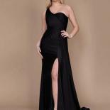 Bowith One Shoulder Party Dresses Evening Dresses Long Luxury 2023 Elegant Bridesmaid Dress For Wedding Guest Vestidos