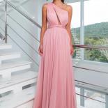 Bowith One Shoulder Evening Party Dresses Elegant Bridesmaid Dresses For Wedding A Line Formal Occasion Dresses With Bel