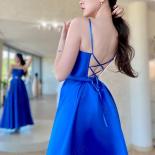 Bowith A Line Evening Dresses With Belt Lace Up Back Party Dresses For Women Formal Occasion Dresses Vestidos De Fiesta