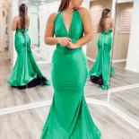 Bowith Halter Luxury Dress For Gala Party 2023 With Bow Tie Back Mermaid Celebrity Dresses Satin Elegant Woman Dress For