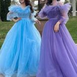 Bowith Long Sleeves Evening Party Dresses A Line Prom Dresses With Belt Formal Occasion Dresses Vestidos De Fiesta