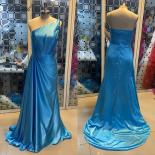 Bowith Blush Evening Dresses Pleats One Shoulder Party Dress For Women Elegant Prom Dresses Formal Pccasion Dresses  Eve