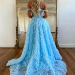 bowith שמלת ערב כחולה לנשים שמלות נשף עם שמלת מסיבה מפוצלת אופנה שמלת מסיבה אלגנטית למסיבת סיום