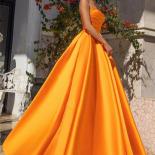 Bowith Golden Evening Dress A Line Party Dresses With Pockets Pleats Wedding Party Gown For Women Formal Occasion Dresse