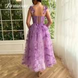 Fairy Pink Sweetheart Tulle Prom Dress A Line Princess Floral Prom Dress Cocktail Party Birthday Dress For Women Spaghet