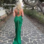  Green Spaghetti Straps Open Back Quinceanera Dress Sheath A Line V Neck Cocktail Party Evening Party Dress For Woman 20