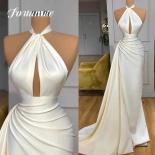 Simple Sheath Ivory Beautiful Quinceanera Dresses O Neck Formal Dress Cocktail Party Evening Party Dress For Woman 2023 