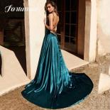  Dark Green Quinceanera Dress A Line Sheath Spaghetti Straps Side Slit Cocktail Party Evening Party Dress For Woman 2023