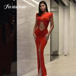  Red Mermaid Sheath Quinceanera Dresses Formal Dress Show Belly Split Cocktail Party Evening Party For Woman Dresses 202