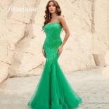 Exquisite Green Tulle Quinceanera Dresses Cocktail Party Mermaid Spaghetti Straps Evening Party Dresses For Woman 2023 C