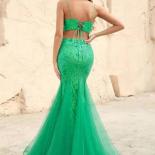 Exquisite Green Tulle Quinceanera Dresses Cocktail Party Mermaid Spaghetti Straps Evening Party Dresses For Woman 2023 C