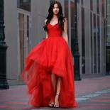 Red Sequin Strapless Prom Party Dresses Sweetheart Irregular Cocktail Dress Lace Up Backless 2023 Sweep Train Women Even