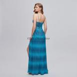 Gorgeous Evening Dresses 2023 New Arrival  Spaghetti Straps Pleated Formal Prom Gown With High Left Slit