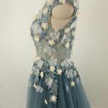 Foto real formal vestido de mangas compridas ver através de volta miçangas flores pérolas handwork baile de formatura vestidos d