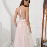 Gorgeous Aline Evening Dresses  Vestido De Festa Prom Gown Floor Length Tulle Beaded Abendkleider Dubai Formal Dress  Ev