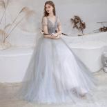 Gray Evening Gown Sleeves  Gray Evening Dresses Women  Gray Evening Gown Women  Long  
