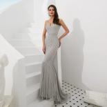  Spaghetti Strap Sweetheart Evening Dresses  Abendkleider Dubai Beaded Mermaid Evening Formal Gown Grey Prom Dresses  Ev