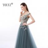 Abendkleider Lang Evening Dresses  Lace Sheer Illusion Neckline Appliqued Tulle Beaded Pearls Formal Gown  Evening Dress