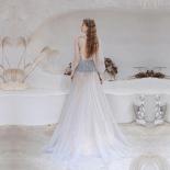 Dubai Luxury Long Sleeve Evening Dress  New Gorgeous Vneck Beaded Beading Crystal  Back Formal Gown  Evening Dresses