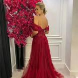  Off Shoulder Evening Dresses 2023 Maxi Prom Dress Delicate Chest Design Vestidos De Fiesta Tulle Party Gown  Evening Dr