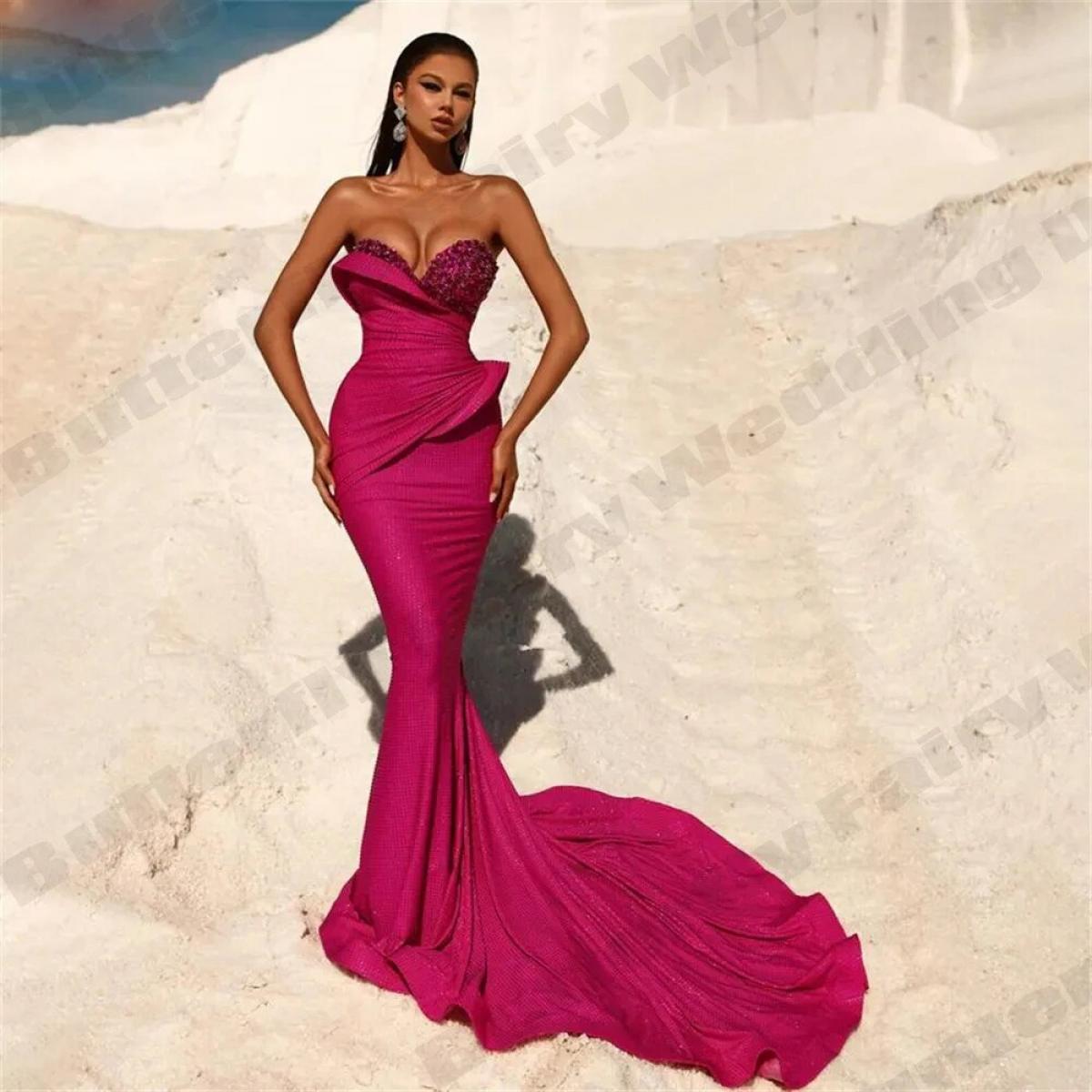 Gorgeous Satin Mermaid Off Shoulder Sleeveless Solid Dresses Mopping 2023 Beading Fall  Evening Evening Party Elegant Ro