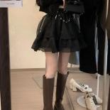 Faldas Mujer Moda 2023  Slim High Waist Rhinestone Mesh Short Skirt Jupe Mini Y2k Black Goth Skirt Vintage New