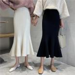 Elegant Long Knitted Skirts  Long Knitted Fashion Skirts  Skirts Womens Knitted Long  Skirts  