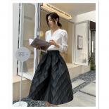 Womens Elegant Black Plaid Skirts With Zipper Female High Waist Jacquard Skirt S Xxxl 2023 Spring Summer Jupe Femme Y2k