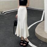 Slim High Niche Design Black Fishtail Skirt Buttocks Hip Office Lady  Style Faldas Mujer Spring Female Women Long Skirt