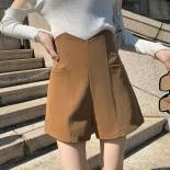 2023 New High Waist A Line Pu Leather Shorts Women Clothing Faux Leather Goth Shorts Y2k Hot Woman Short Pants