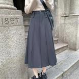 Suit Leisure Pleated Skirt New 2023 Autumn Mid Length Temperament Fashion High Waisted Slim And Niche, Versatile A Line 