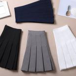 Brown Skirt Ladies 2023 Summer Clothes Women's High Waist Harajuku  Style Black Mini Pleated Skirt For School Girl Unifo