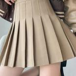 Brown Skirt Ladies 2023 Summer Clothes Women's High Waist Harajuku  Style Black Mini Pleated Skirt For School Girl Unifo
