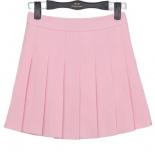 2023 New Spring High Waist Ball Pleated Skirts Harajuku Denim Skirts Solid A Line Sailor Skirt   School Uniform