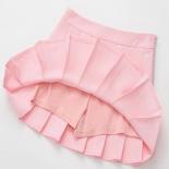 2023 New Spring High Waist Ball Pleated Skirts Harajuku Denim Skirts Solid A Line Sailor Skirt   School Uniform