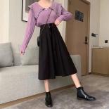 Xpqbb Vintage Brown Corduroy Long Skirt Women Fashion Lace Up High Wiast A Line Skirts Female Autumn Winter Wild Pleated
