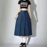 Lucyever Summer New Denim Skirts Women 2023 Casual Daily High Waist A Line Skirts Female Harajuku All Match Jean Long Sk