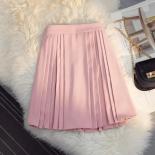 Xpqbb Solid Color High Waist Pleated Skirt Woman  Style Summer Zipper Mini Skirts Women Black White Short A Line Skirts