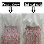 Long Skirt Floral Retro Vintage  High Waisted Floral Midi Skirt  Vintage Floral  